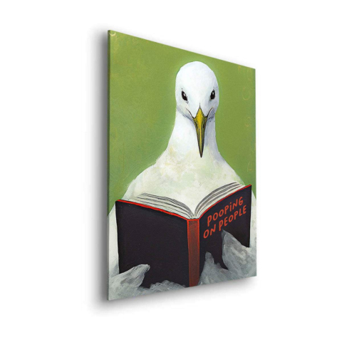 Bird Reader Dibond Matt Art