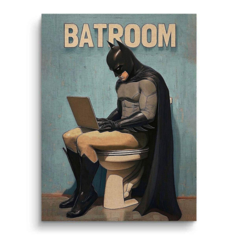 Batman Salle de Bain Toile