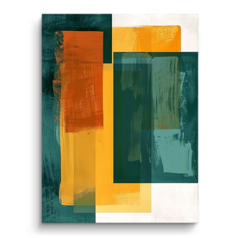 Abstract Geometric Composition PVC Matt Art