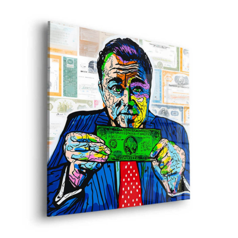 Money Manipulation Acrylic Glass Art