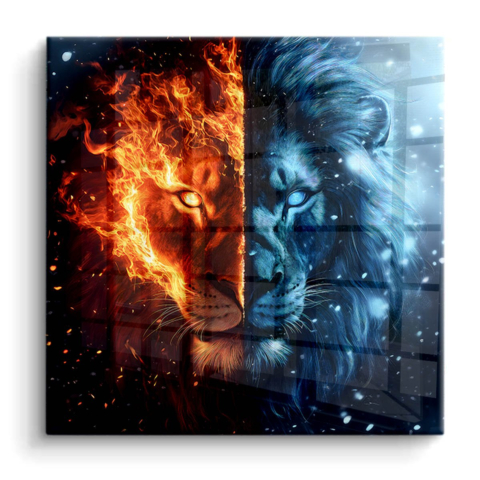 Ice and Fire PVC Gloss Art
