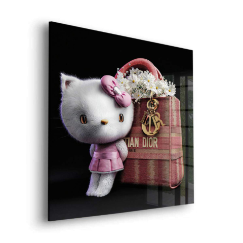 Dior Chat Blanc Verre Acrylique