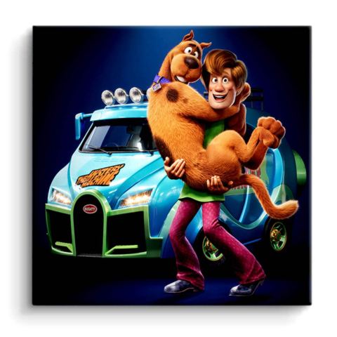 Scooby-Doo et Shaggy Art en PVC Mat