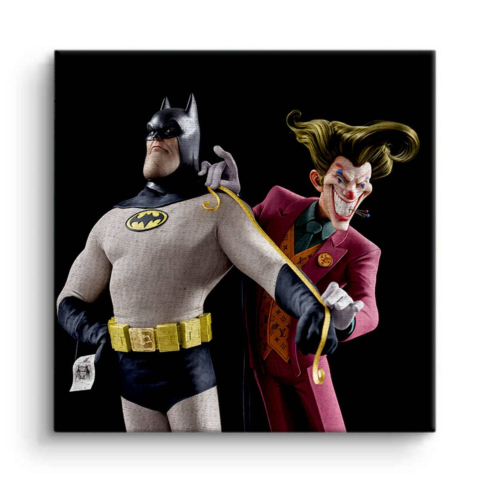 Supervillain Showdown Leinwandbild