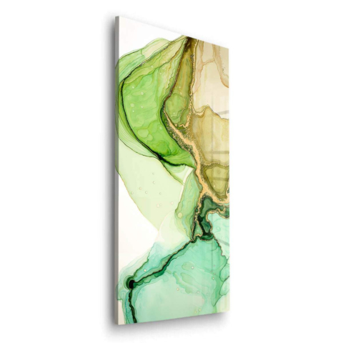 Sérénité Verte Verre Acrylique