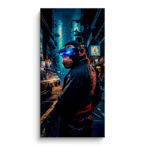 Singe Cyberpunk Toile