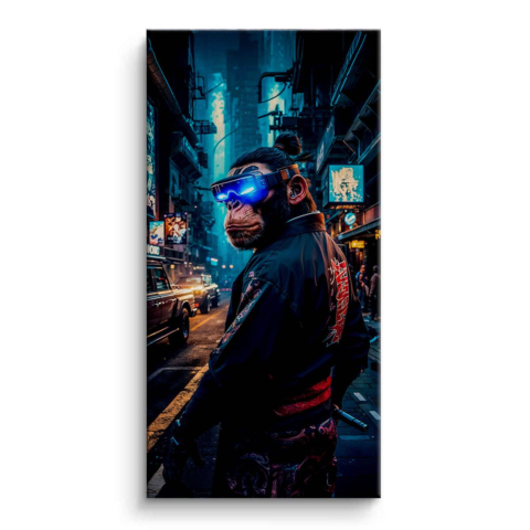 Singe Cyberpunk Toile