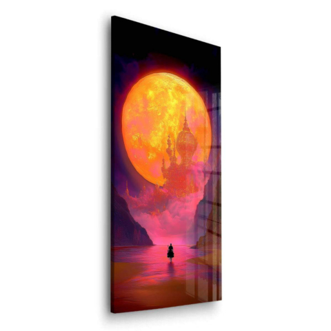 Moonlit Dreamscape Acrylic Glass Art