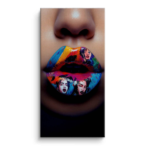 Bunte Ausdrucke Leinwandbild