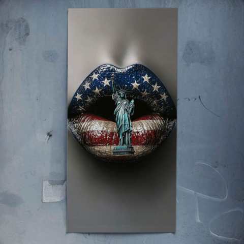 Lèvres Patriot Poster