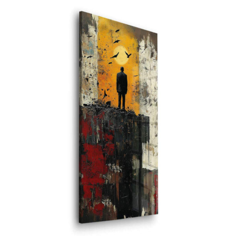 Einsamkeit bei Dämmerung Acrylglasbild