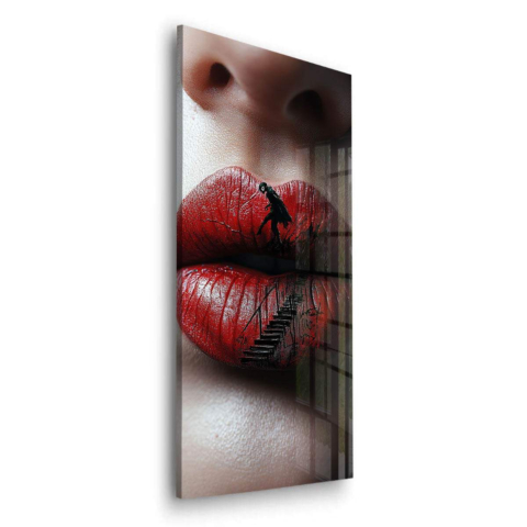 Dunkler Abstieg Acrylglasbild