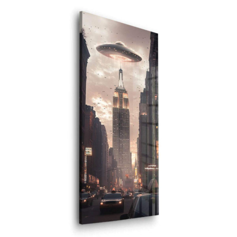 Alien Invasion Acrylic Glass Art