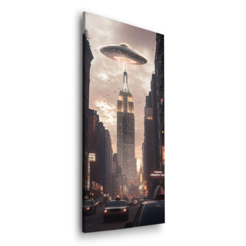 Alien Invasion Dibond Matt Art