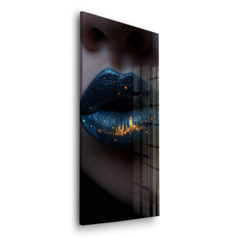 Kosmische Stadtlichter Acrylglasbild