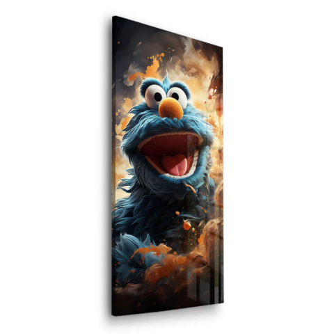 Furry Firestorm Acrylic Glass Art