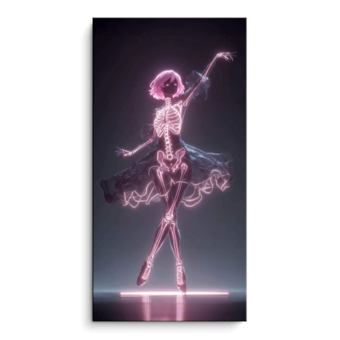 Neon Skeleton Ballet PVC Matt Art