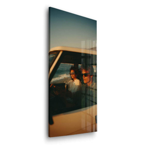 Beach Drive Acrylic Glass Art
