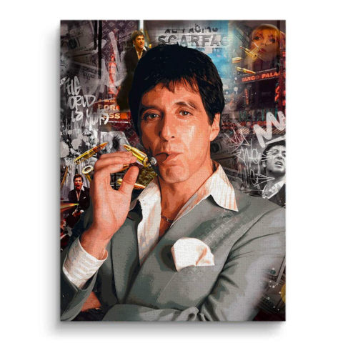 Scarface Ambitionen Leinwandbild