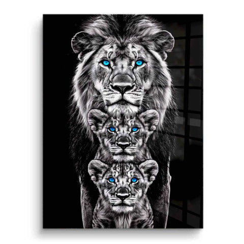 Lions Trio PVC Gloss Art