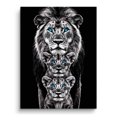 Lions Trio PVC Matt Art