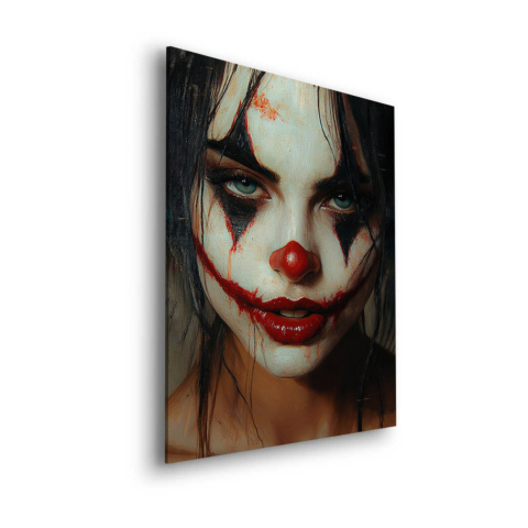 Retrato de Payaso Sinistro Dibond PVC Mate
