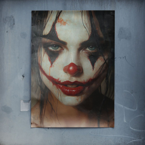 Portrait de Clown Sinistre Poster
