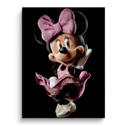 Verspielte Fashionista PVC Matt Leinwandbild