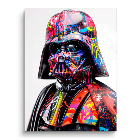 Graffiti Darth Vader PVC Matt Leinwandbild