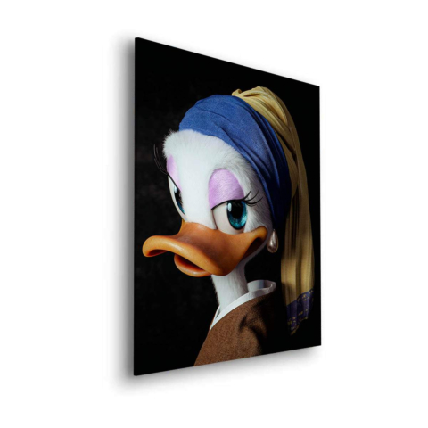 Daisy Duck as a Lady Dibond Matt Art
