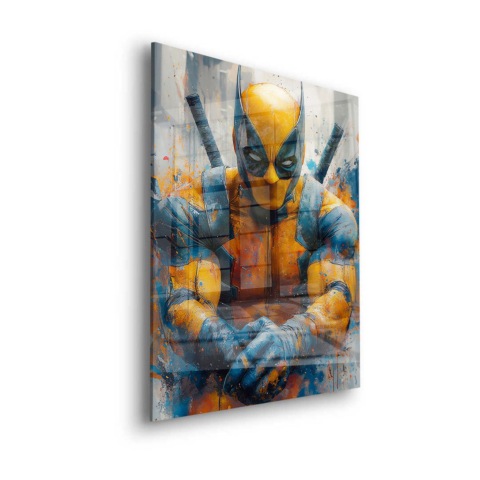 Vibrante Wolverine Vidrio Acrílico