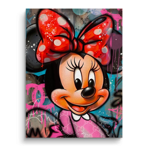 Colorful Disney Graffiti Canvas Art