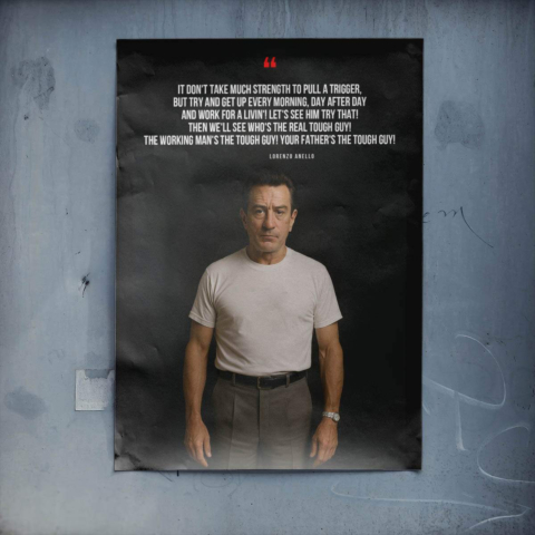 Cita de Hombre Fuerte Póster