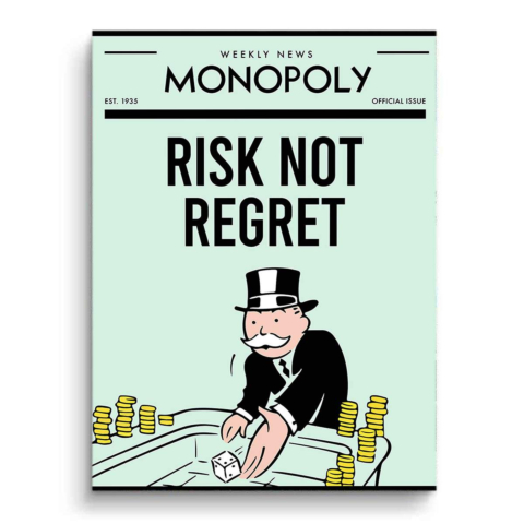 Monopoly Warnung PVC Matt Kunst