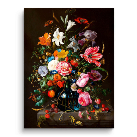 Arrangement floral vibrant PVC Mat