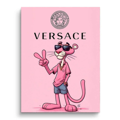 Różowa Pantera Versace Vibes PCV Matowy