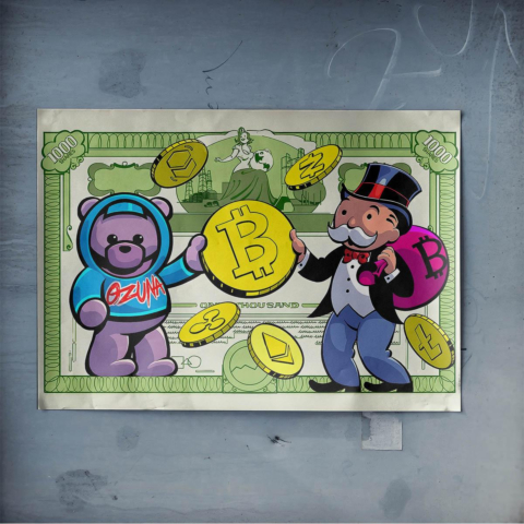 Crypto-Bär und Gentleman Poster