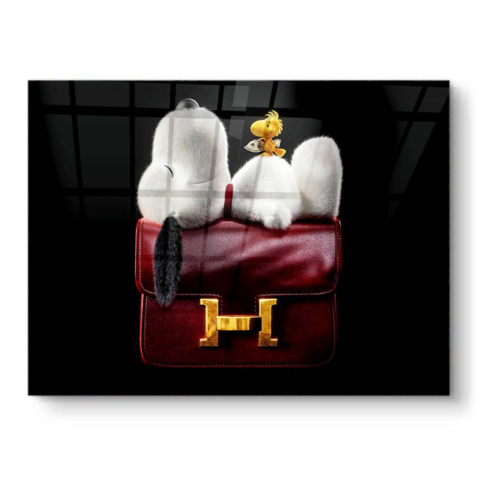 Chiot avec Petit Dinosaure PVC Brillant Art