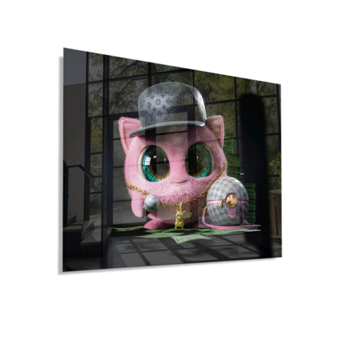 Luxury Cat Acrylic Glass Art