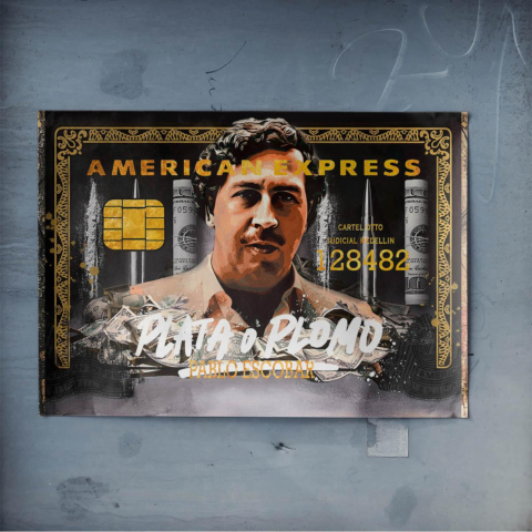 Fałszywy Plakat Karty American Express Obraz na Płótnie
