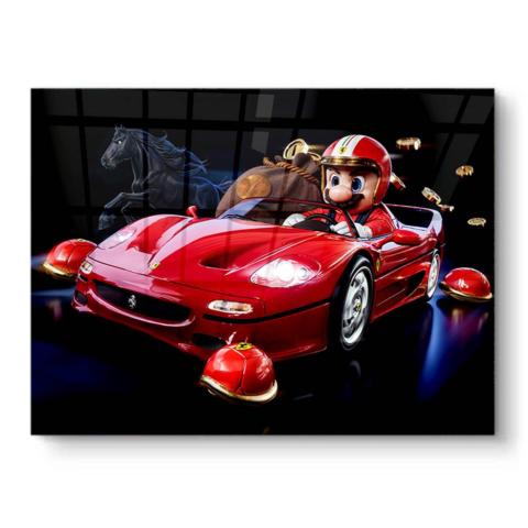 Super Mario Racer PVC Brillante
