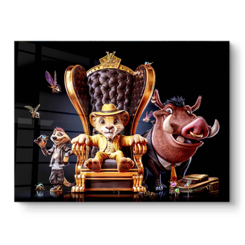 Rey de Reyes Arte en PVC Brillante