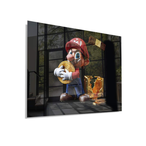 Le Cambriolage Doré de Mario Verre Acrylique