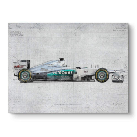 F1 Race Car Design Canvas Art
