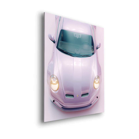 Porsche Rose Dibond PVC Mat
