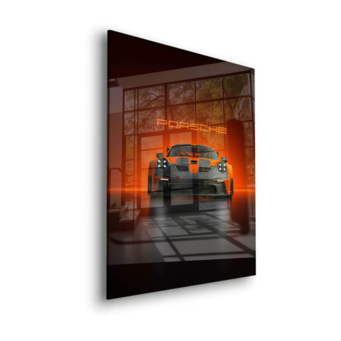 Sztuka z Szkła Akrylowego Porsche