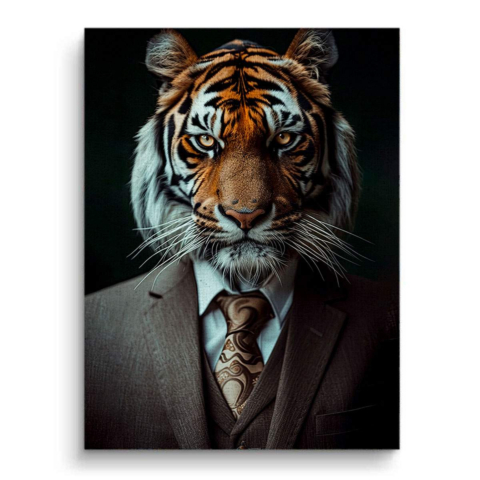 Portret Majestatycznego Tygrysa Obraz na Płótnie