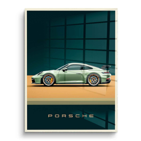 Porsche PCV Połysk Obraz na Płótnie