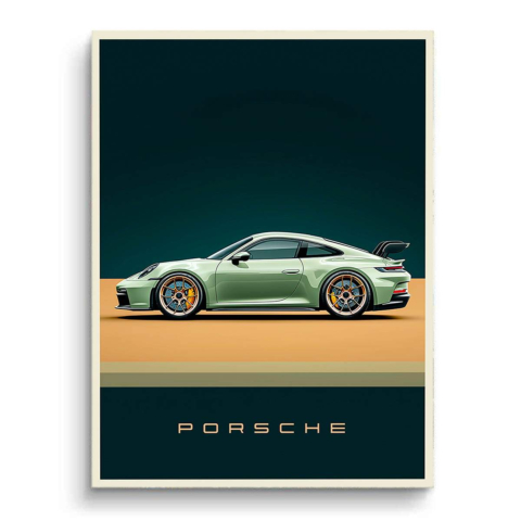 Porsche Obraz na Płótnie PCV Matowy
