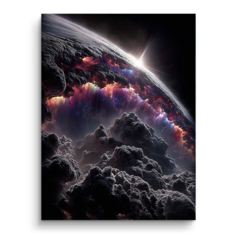 Kosmische Eruption Leinwandbild